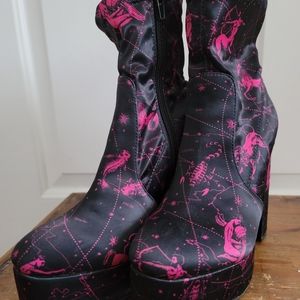 Platform Horoscope Ankle Boots